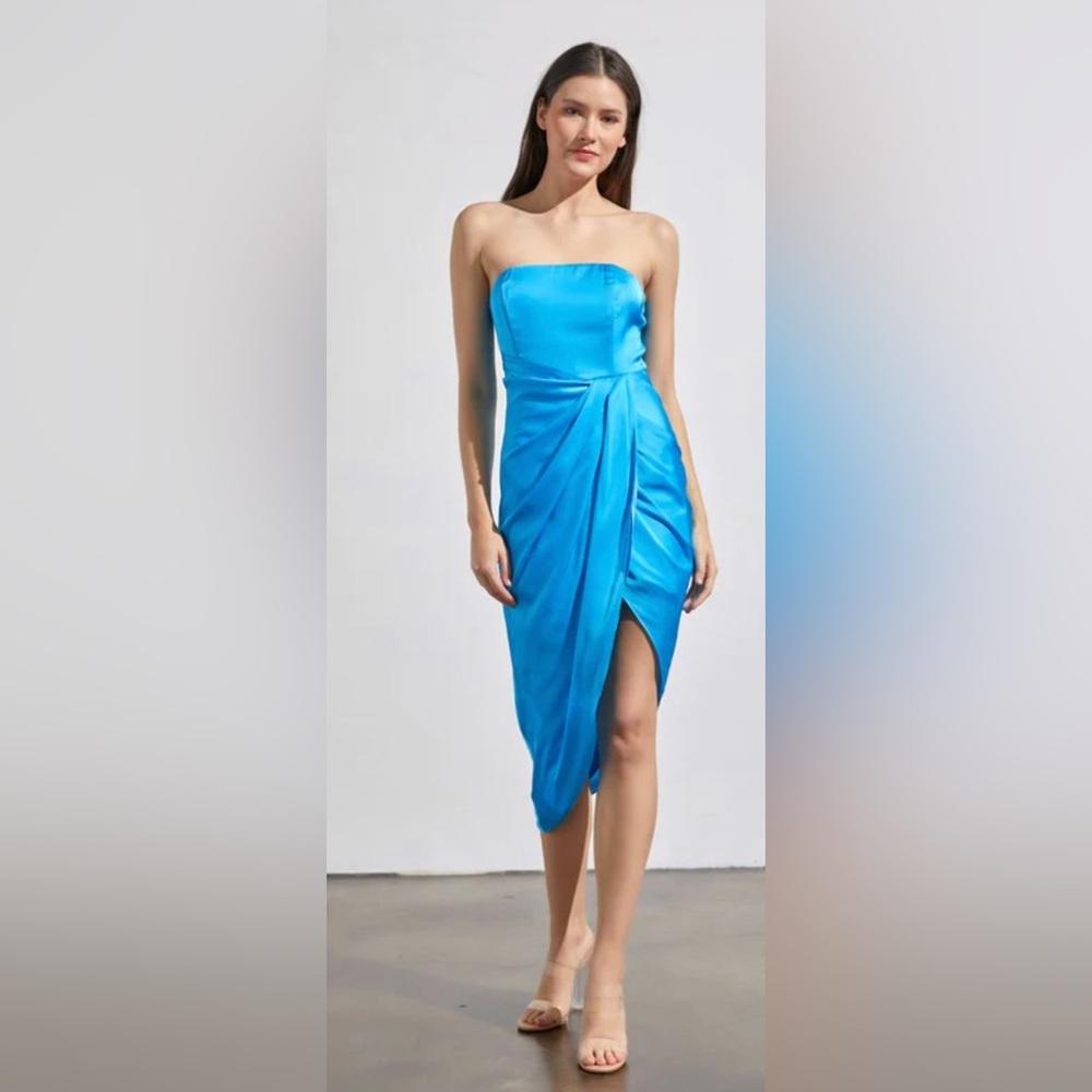 NWT High Low Dress Blue Small